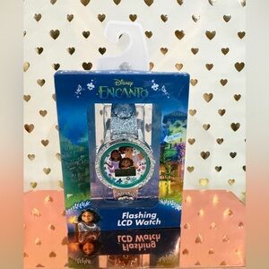 Disney Encanto Flashing LCD Watch Glitter Strap Kids Watch (NEW)
